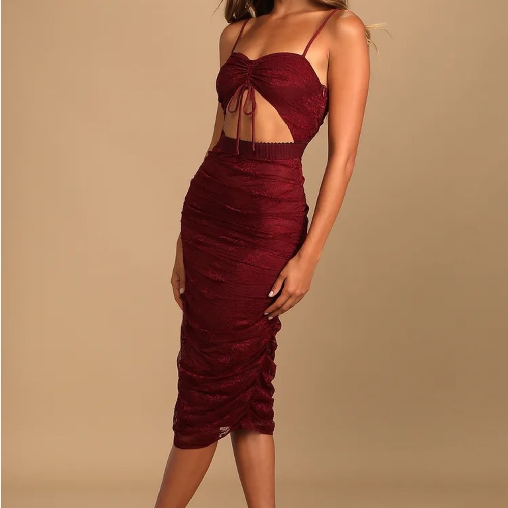 Burgundy Lulu’s Dress